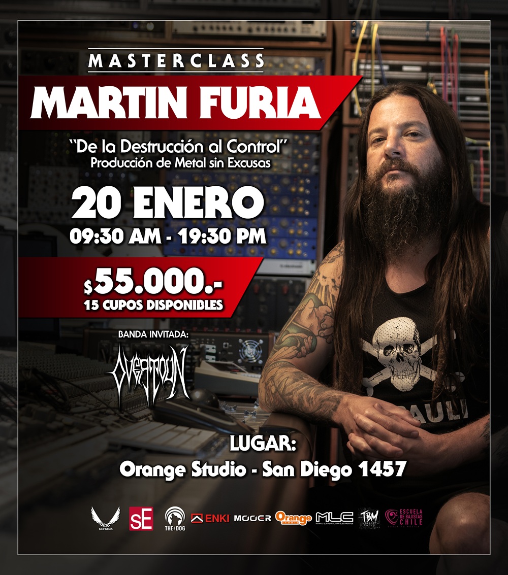 Martín Furia de Destruction ofrecerá masterclass sobre producción en el metal